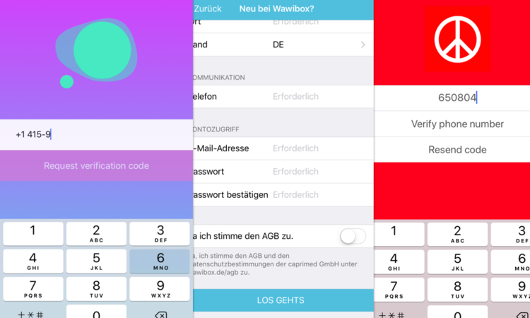 App Signup and Login